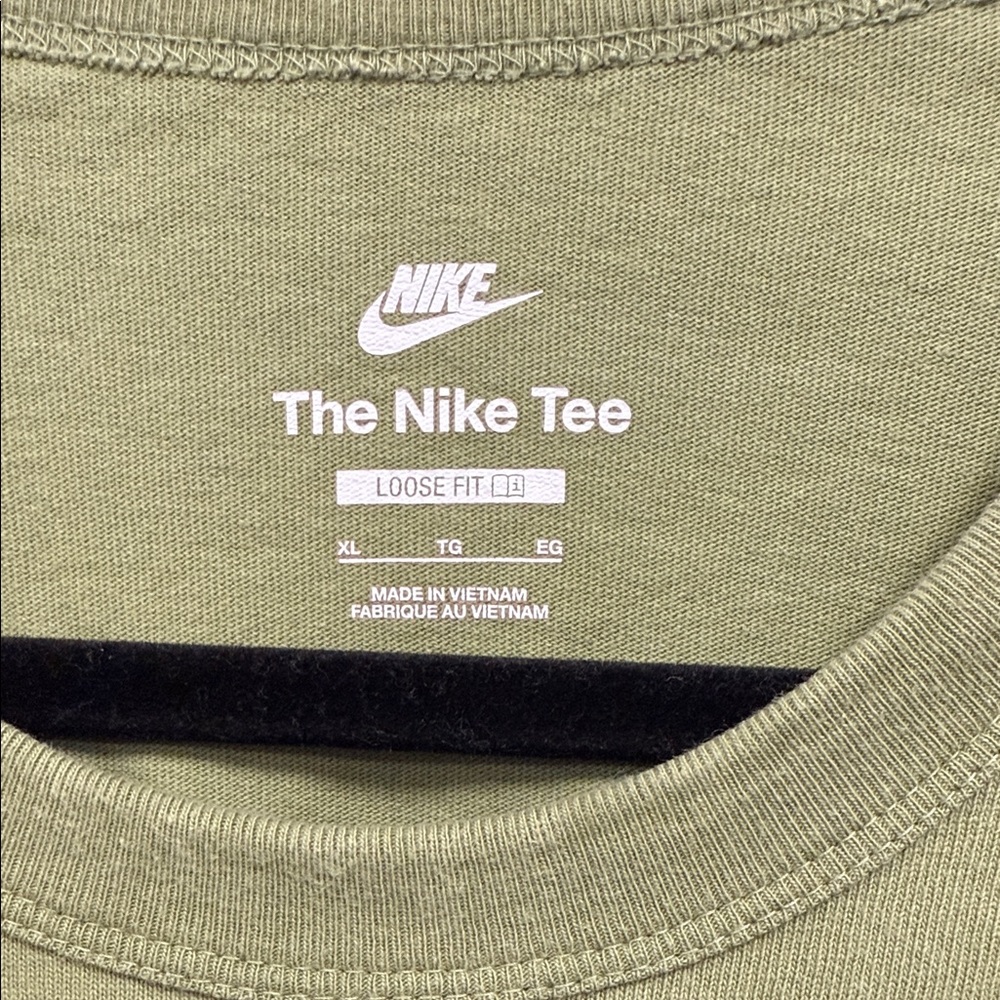 Nike Men's Olive Short Sleeve Tee - Picture 2 of 3